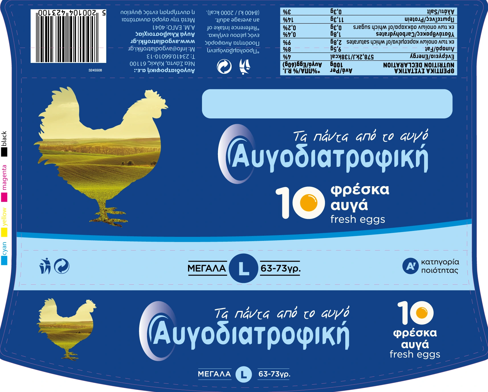 Αυγοδιατροφική. Case study