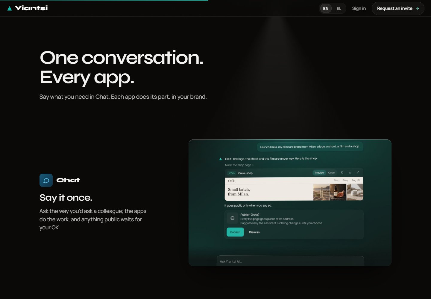The updated app presentation. Features marked “Soon” remain future capabilities.
